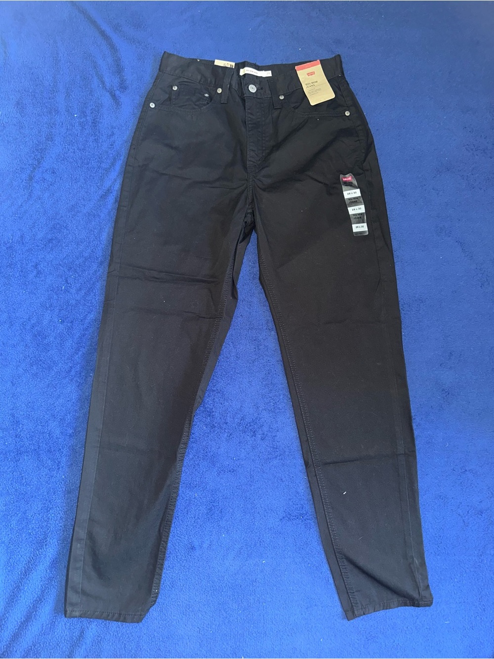 Womens Levi's '80s Mom Black Jeans Size 29x30 NWT